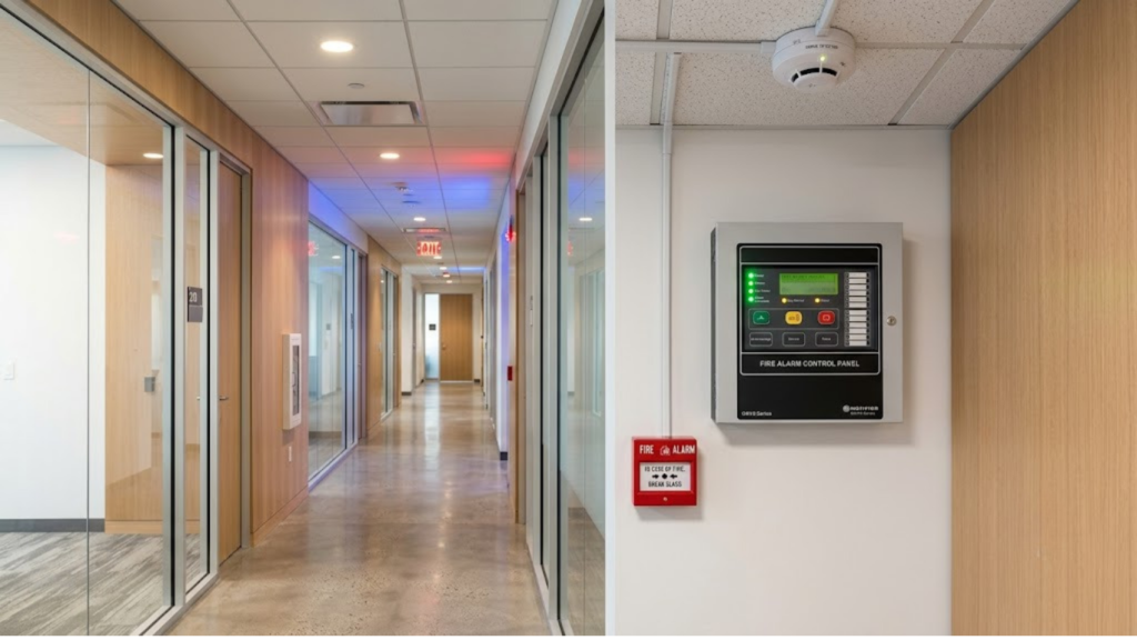 Type Of Fire Alarm System showing conventional, addressable, wireless, hybrid and intelligent fire alarm systems